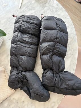Hunter Black Puffer Boot Socks- Quilted Down